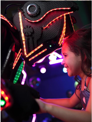 Robô de LED para animação de eventos